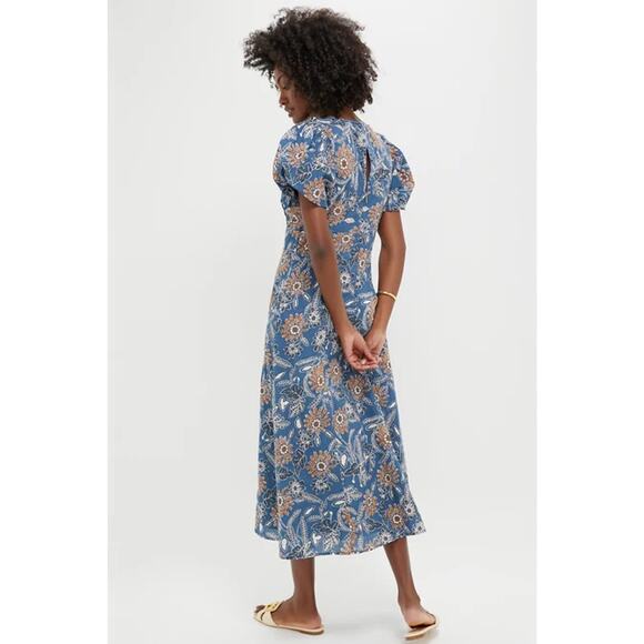 CLEOBELLA Magnolia Floral Print Leslie Midi Dress XL NWT Retail $288 - Picture 2 of 5